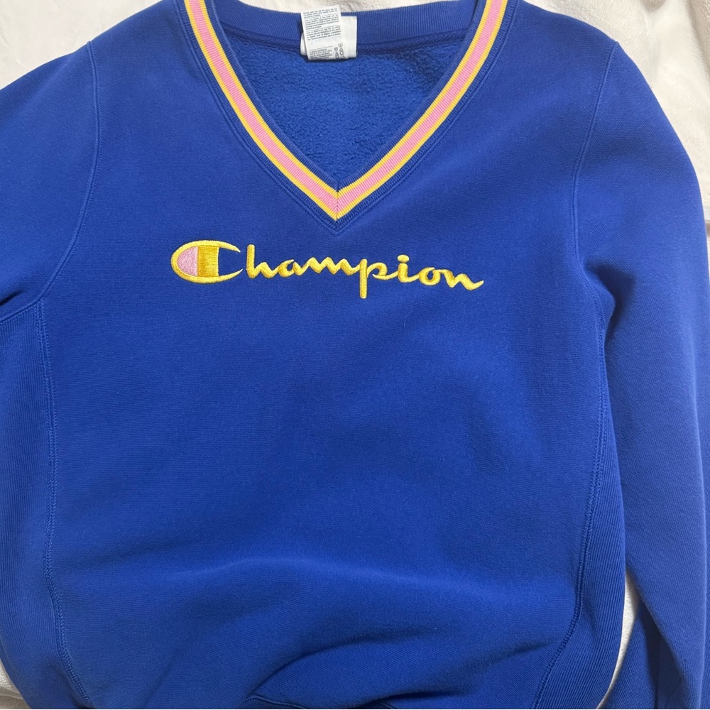 Champion Royal Blue V-Neck Pullover